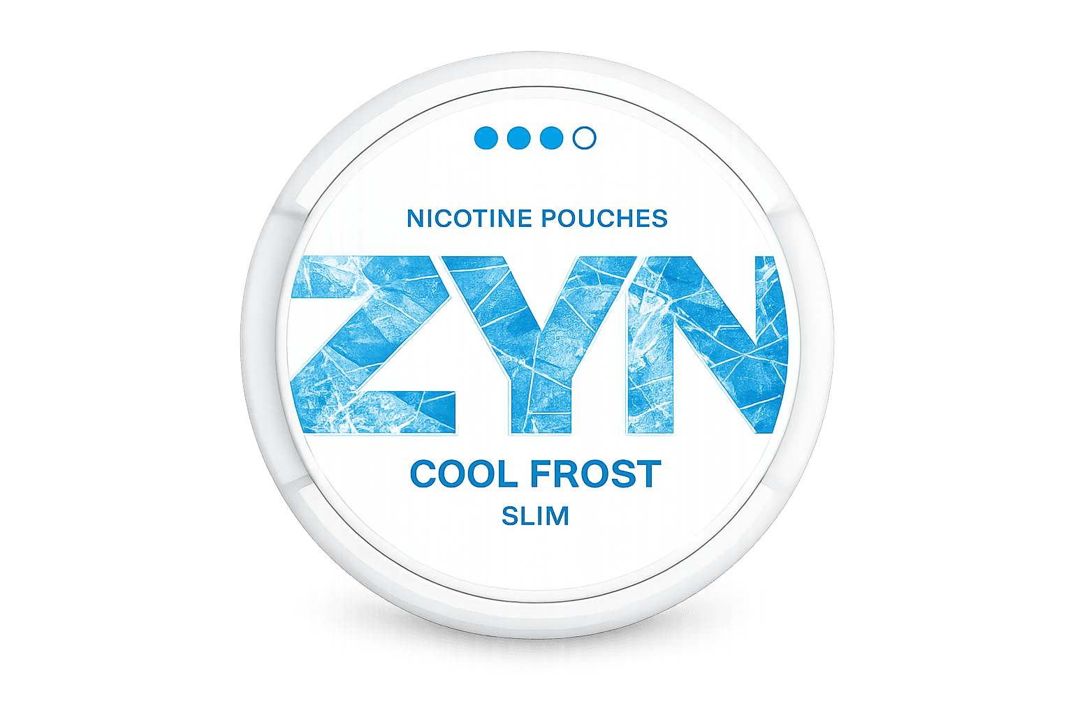 ZYN Cool Frost slim nicotine pouches tin