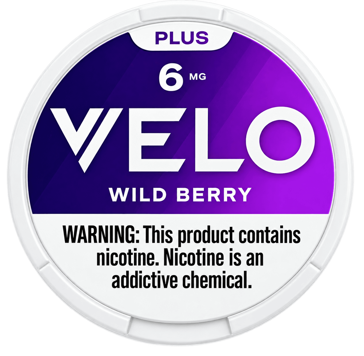 Velo Wild Berry 6 mg nicotine pouches tin