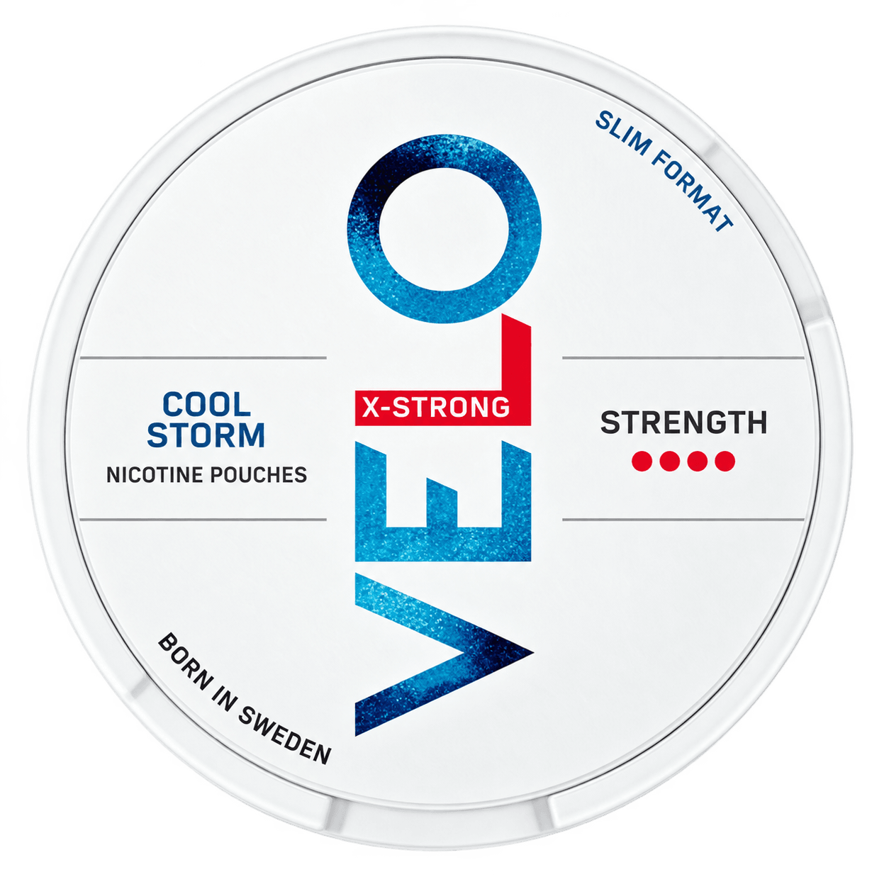 Velo Cool Storm 10 mg nicotine pouches tin
