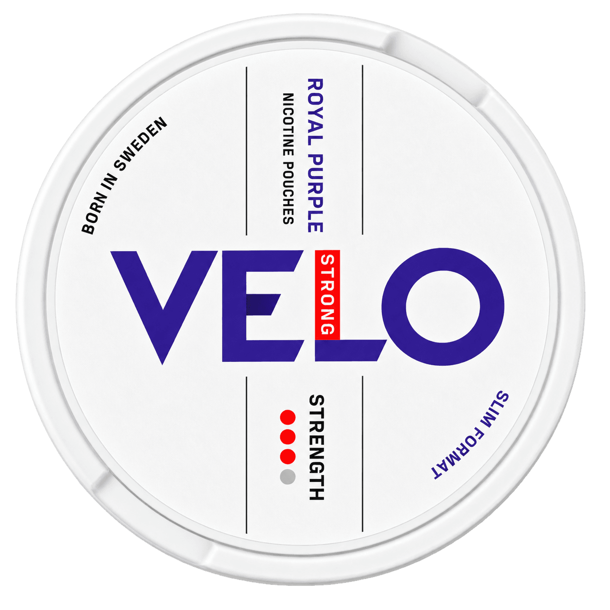Velo Royal Purple 10 mg nicotine pouches tin