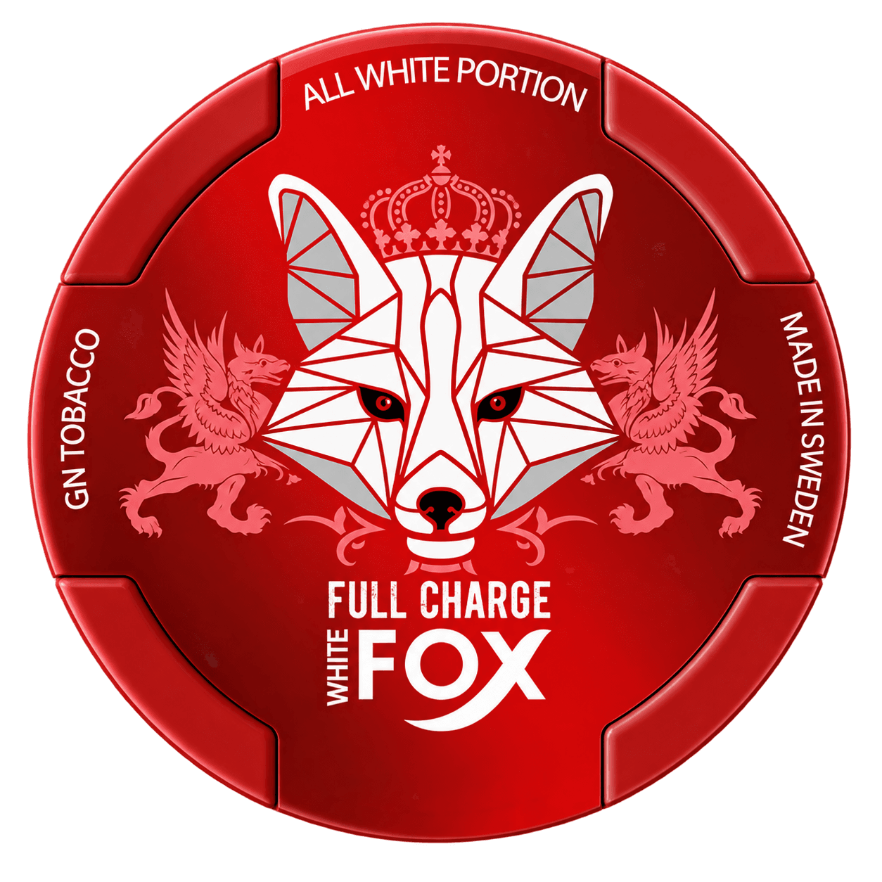 White Fox Full Charge 16 mg nicotine pouches tin