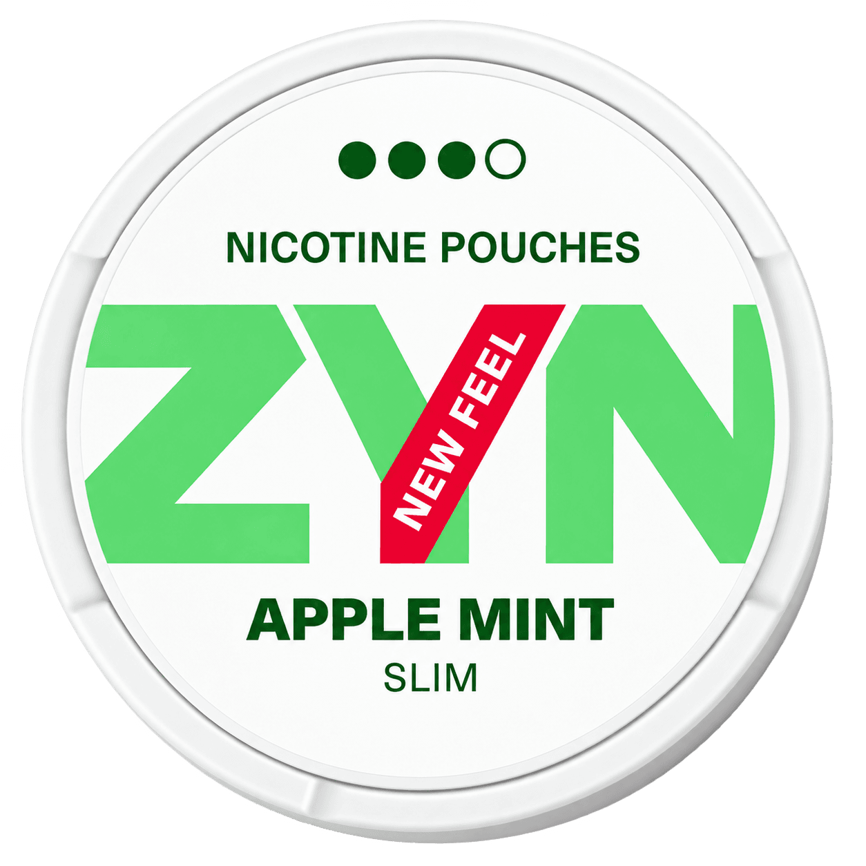 Zyn Apple Mint 9 mg nicotine pouches tin