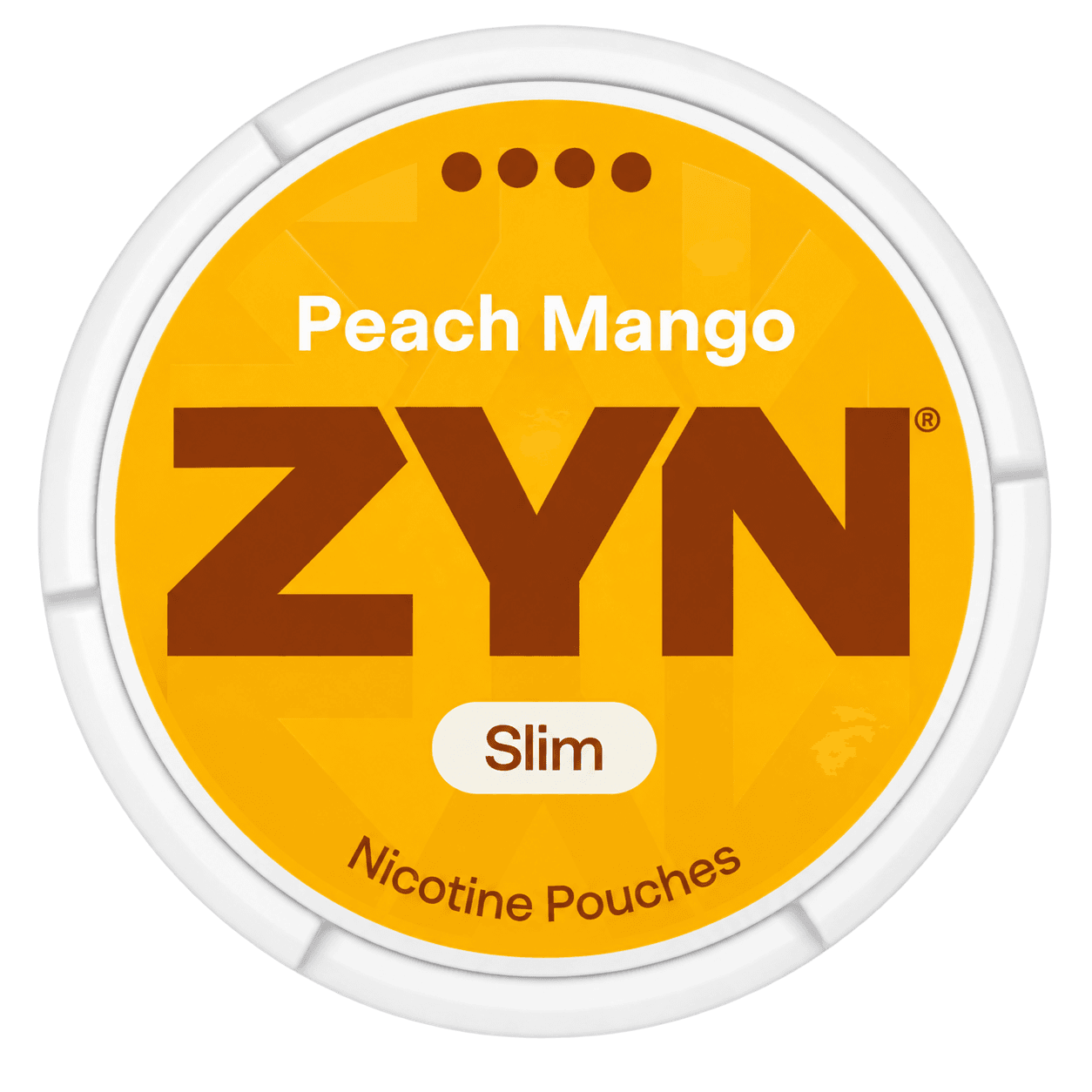Zyn Peach Mango 11 mg nicotine pouches tin