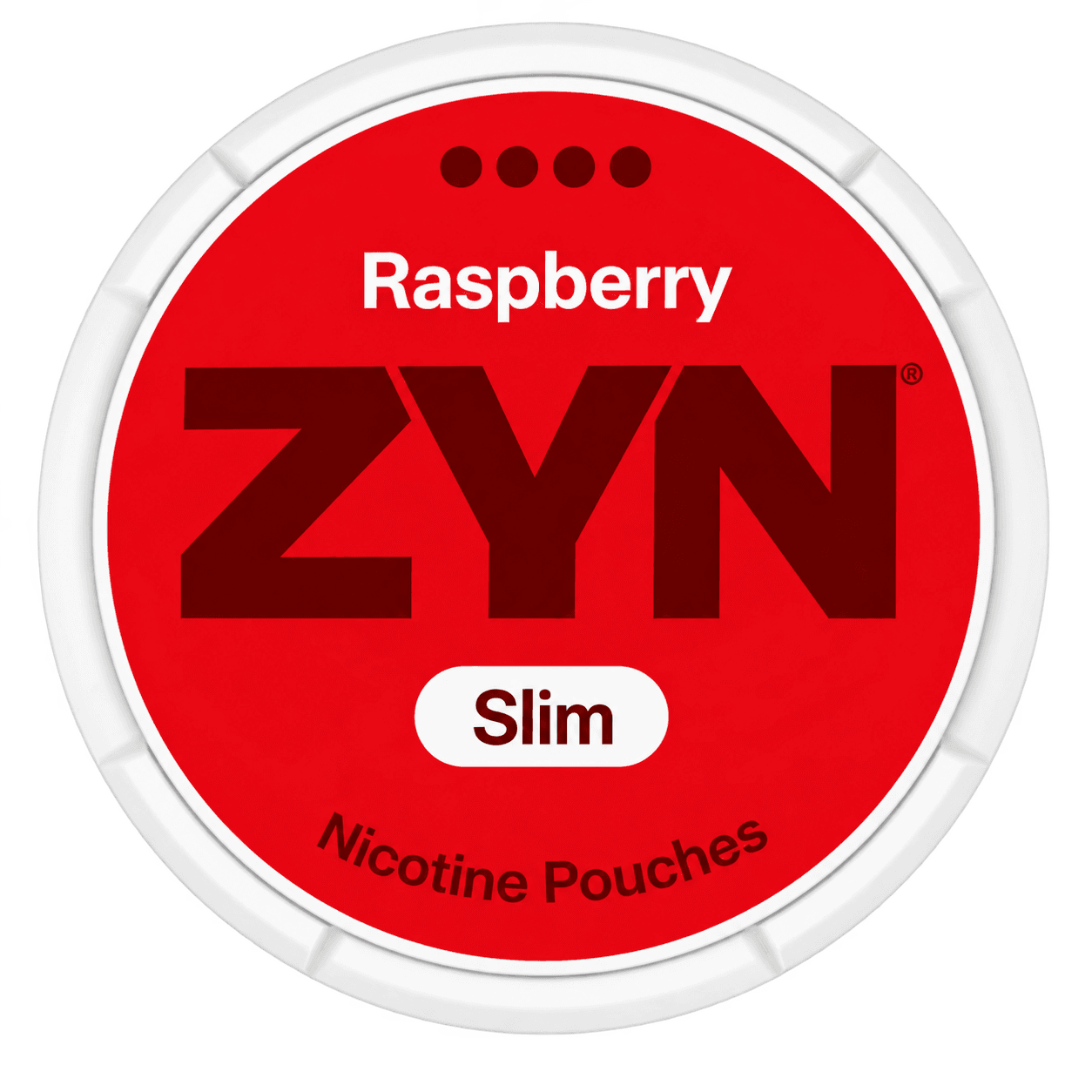 Zyn Raspberry 11 mg nicotine pouches tin